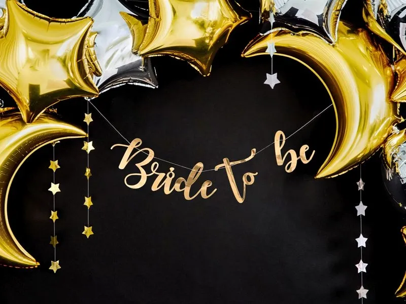 Girlande "Bride to Be", Gold