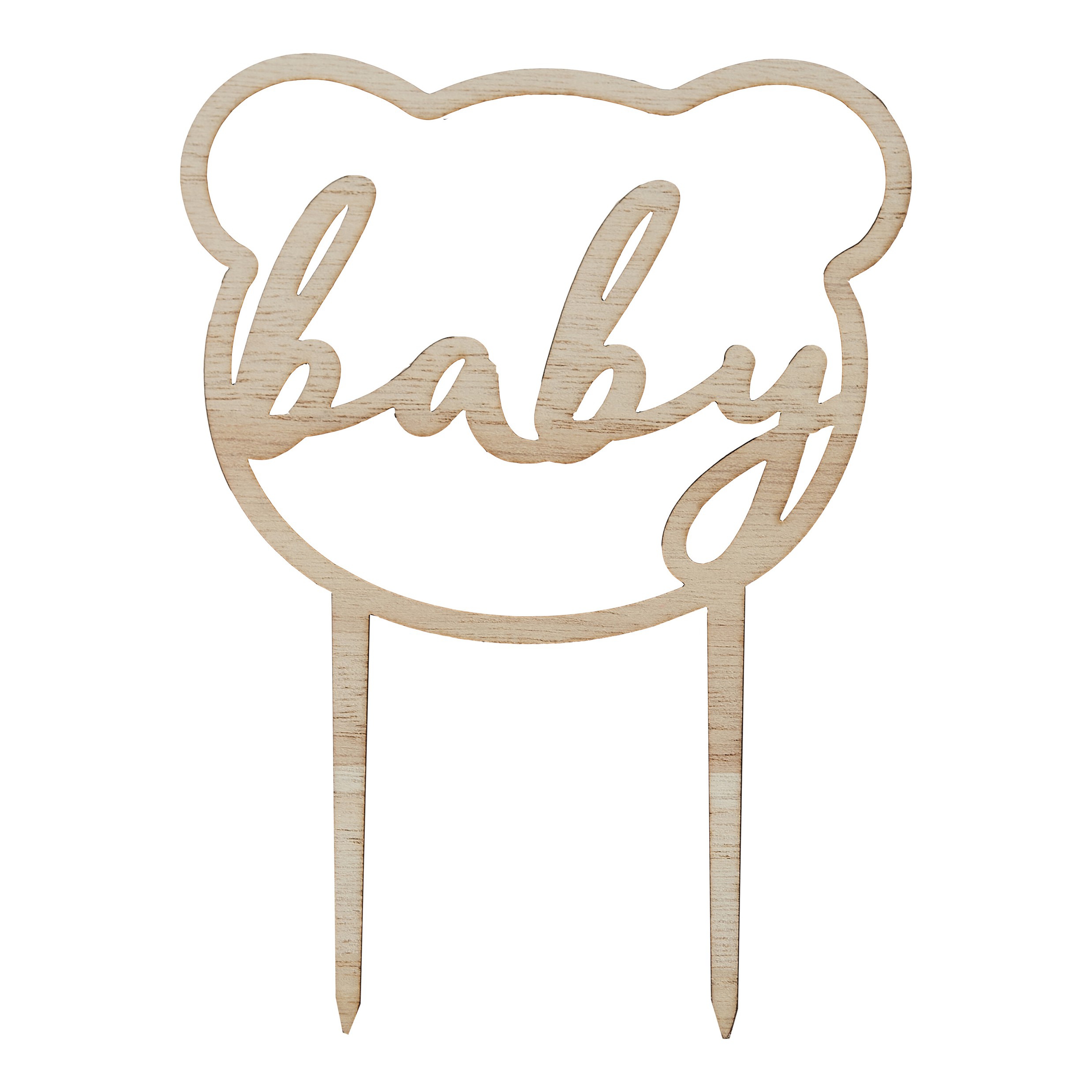 Cake Topper aus Holz "Teddy" Cake Topper aus Holz "Teddy"
