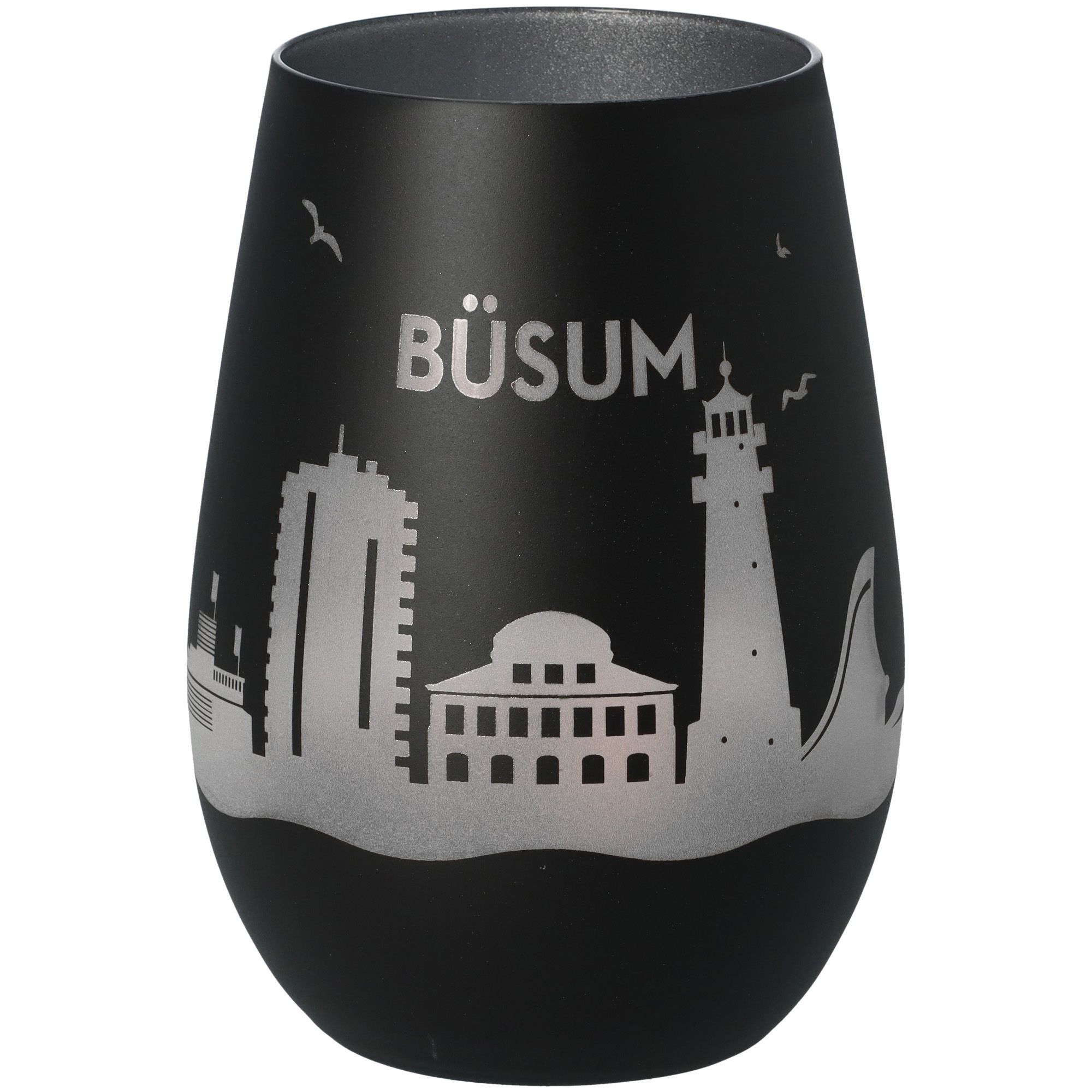 Windlicht Skyline Büsum Schwarz/Silber Windlicht Skyline Büsum Schwarz/Silber