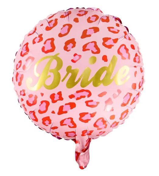 Folienballon "Bride" Pink Animal, 45 cm