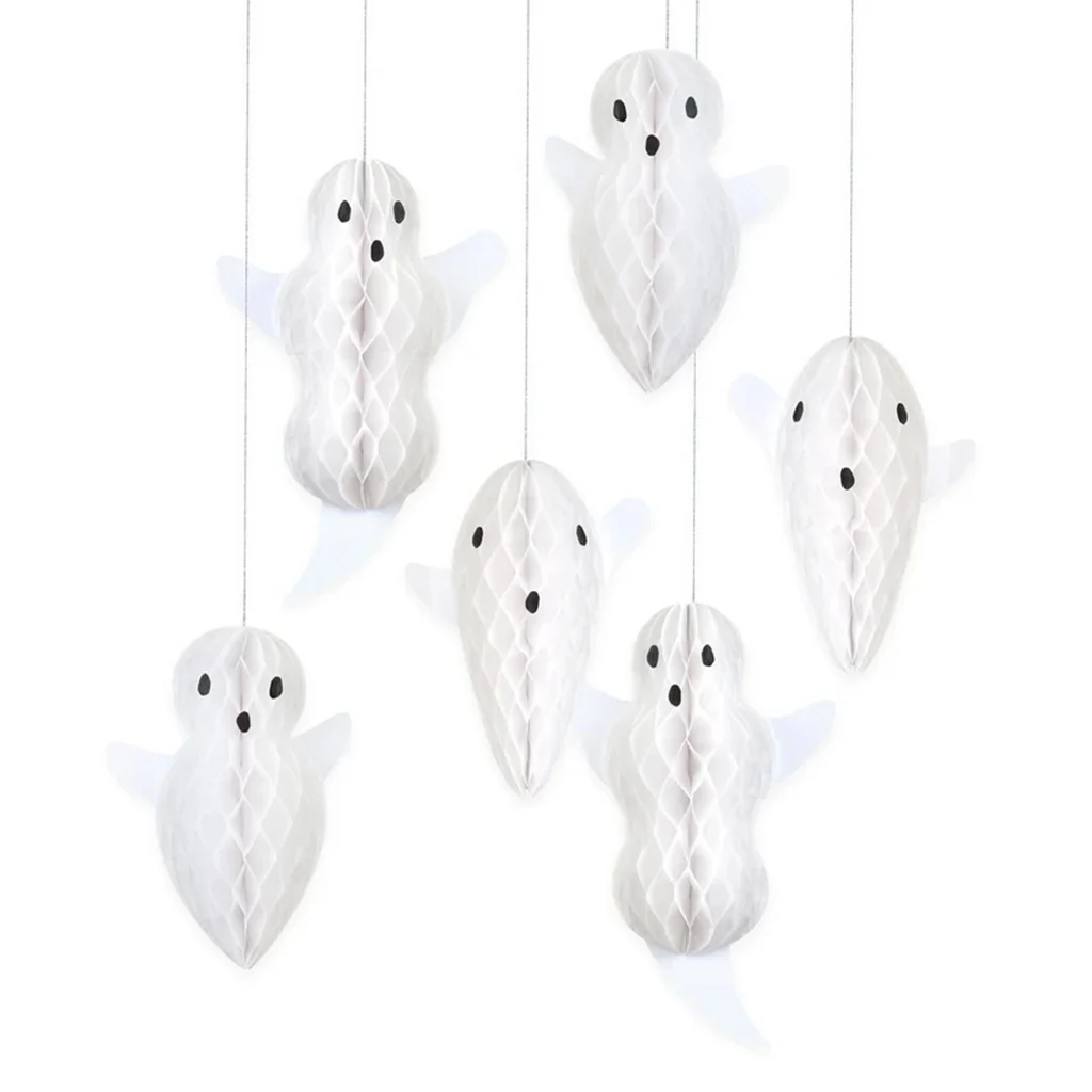 Deko-Engel, Hängedeko, Papierfächer, Weiß, Flügel