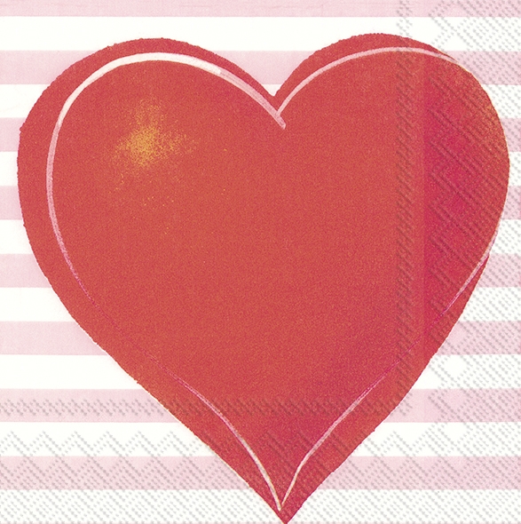 20 Papierservietten "großes Herz" 20 Papierservietten "großes Herz"