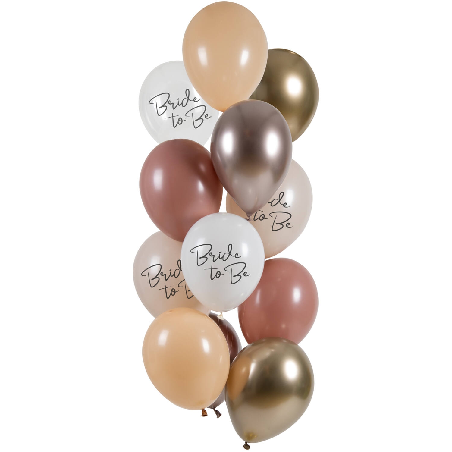 12 Latexballons im Set "Bride to be" Ø 33cm Ballon, Zubehör