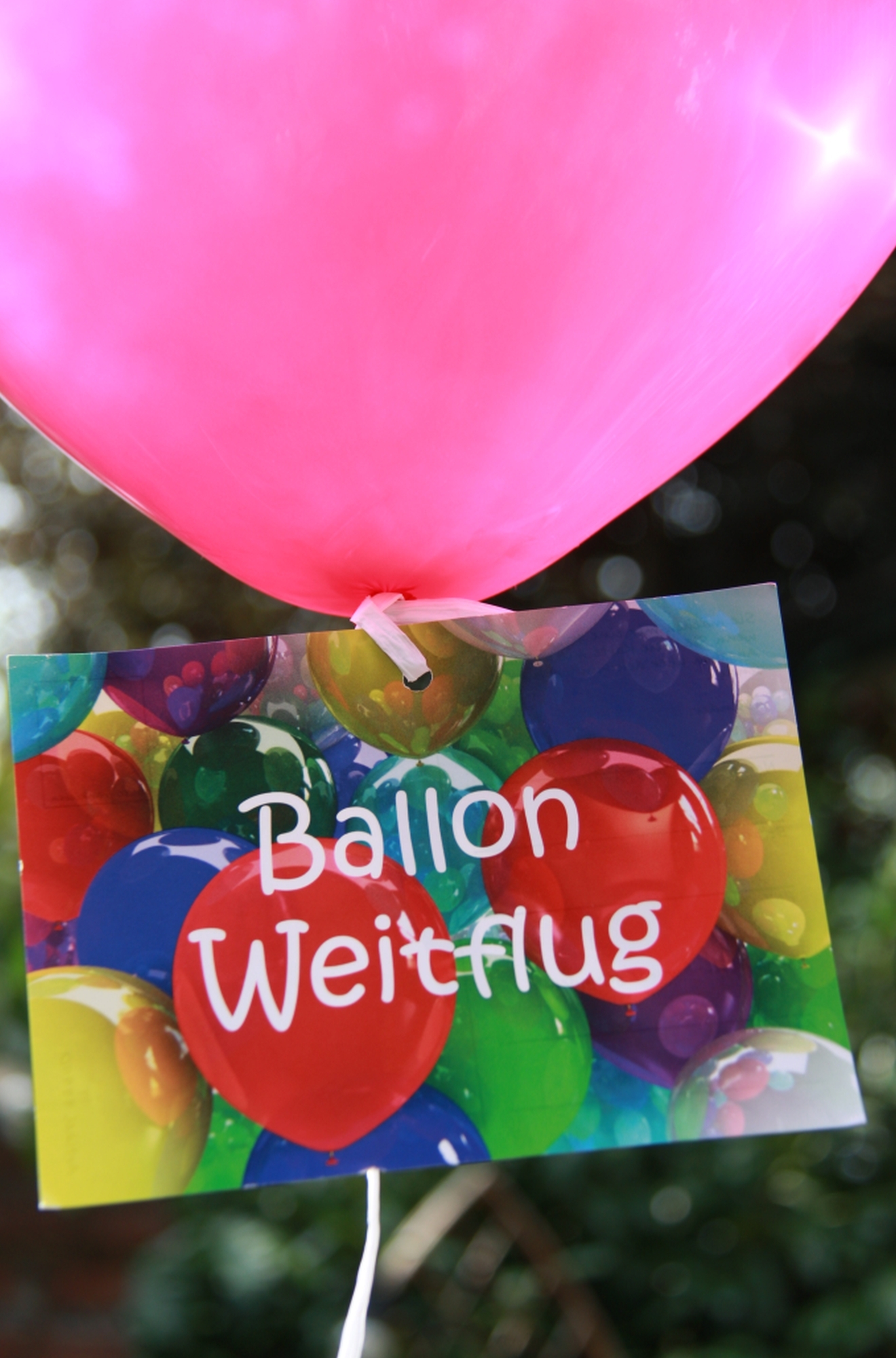 Flugkarte "Ballon Weitflug"