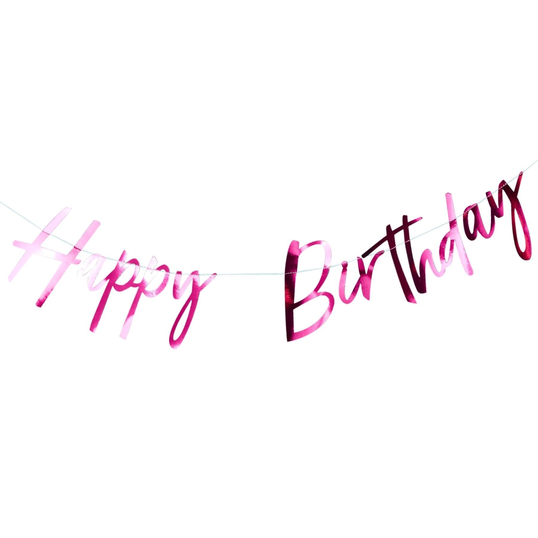 Good Vibes - Hot Pink "Happy Birthday" Geburtstagsgirlande Good Vibes - Hot Pink "Happy Birthday" Geburtstagsgirlande