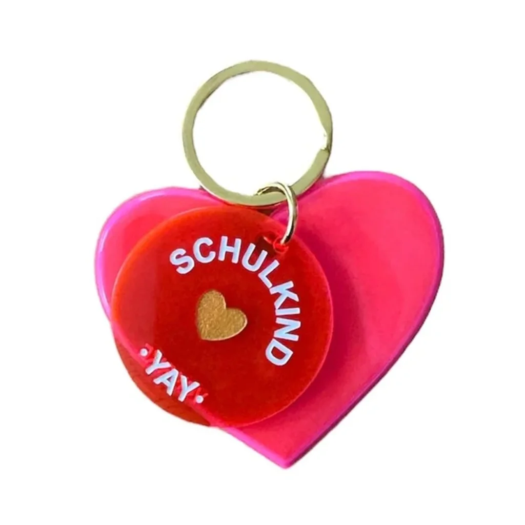 Schlüsselanhänger "Schulkind" Pink