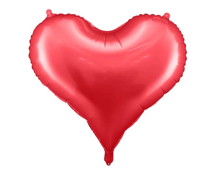 Folienballon "Herz" Satin Rot, 61 x 53 cm Folienballon "Herz" Satin Rot, 61 x 53 cm