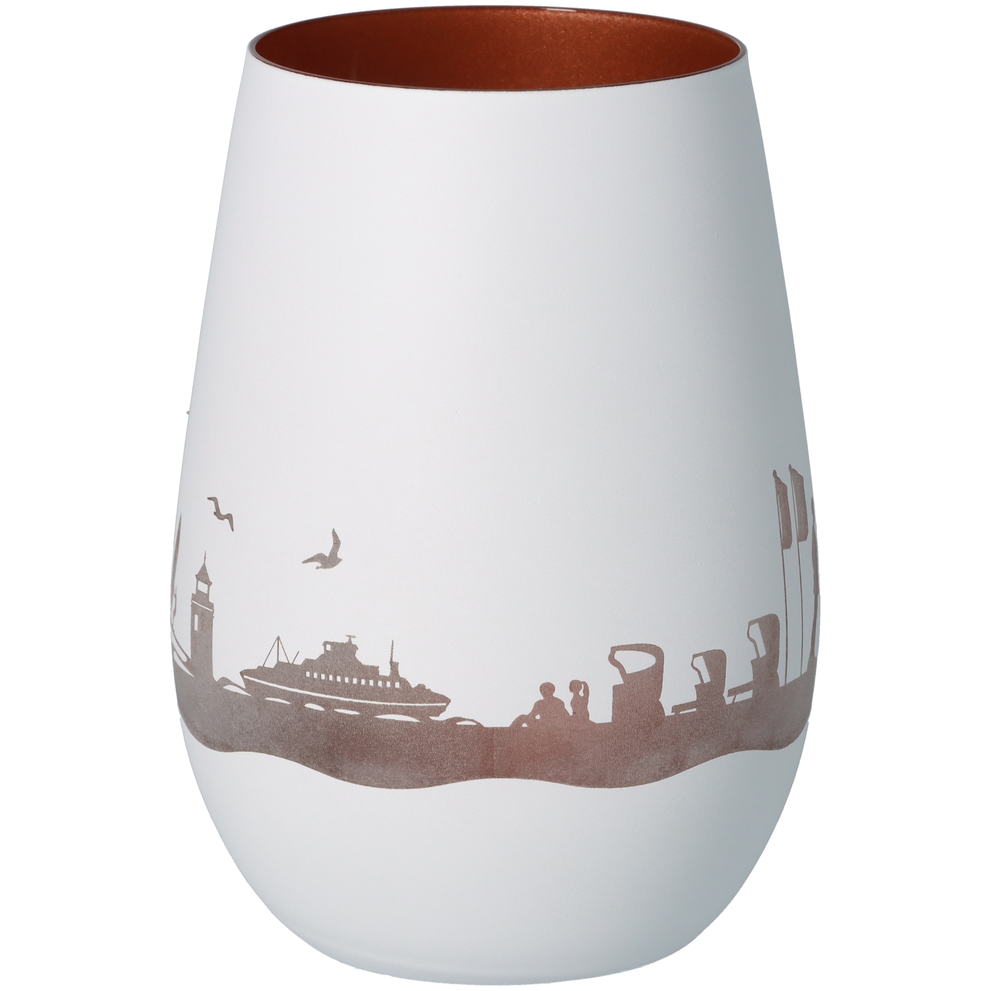 Windlicht Skyline Sylt Weiß/Bronze Windlicht Skyline Sylt Weiß/Bronze