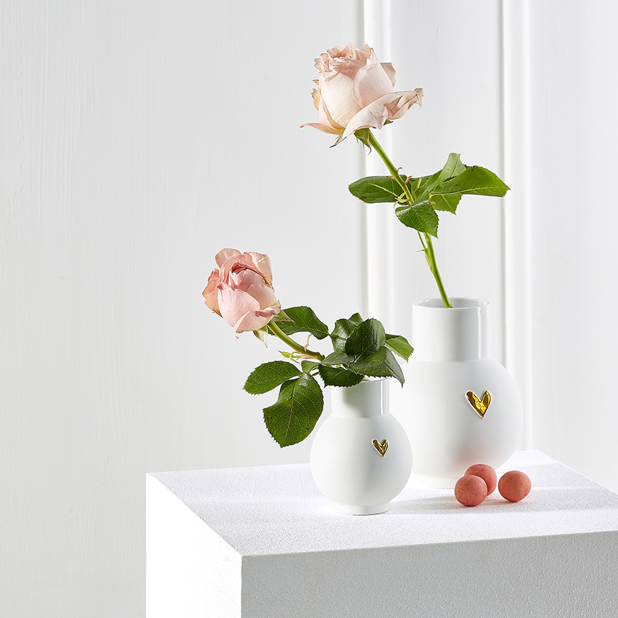 Räder Design - Mini-Kugelvase "Herz Gold" Räder Design - Mini-Kugelvase "Herz Gold"