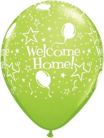 Qualatex Latexballon Welcome Home verschiedene Farben Ø 30cm