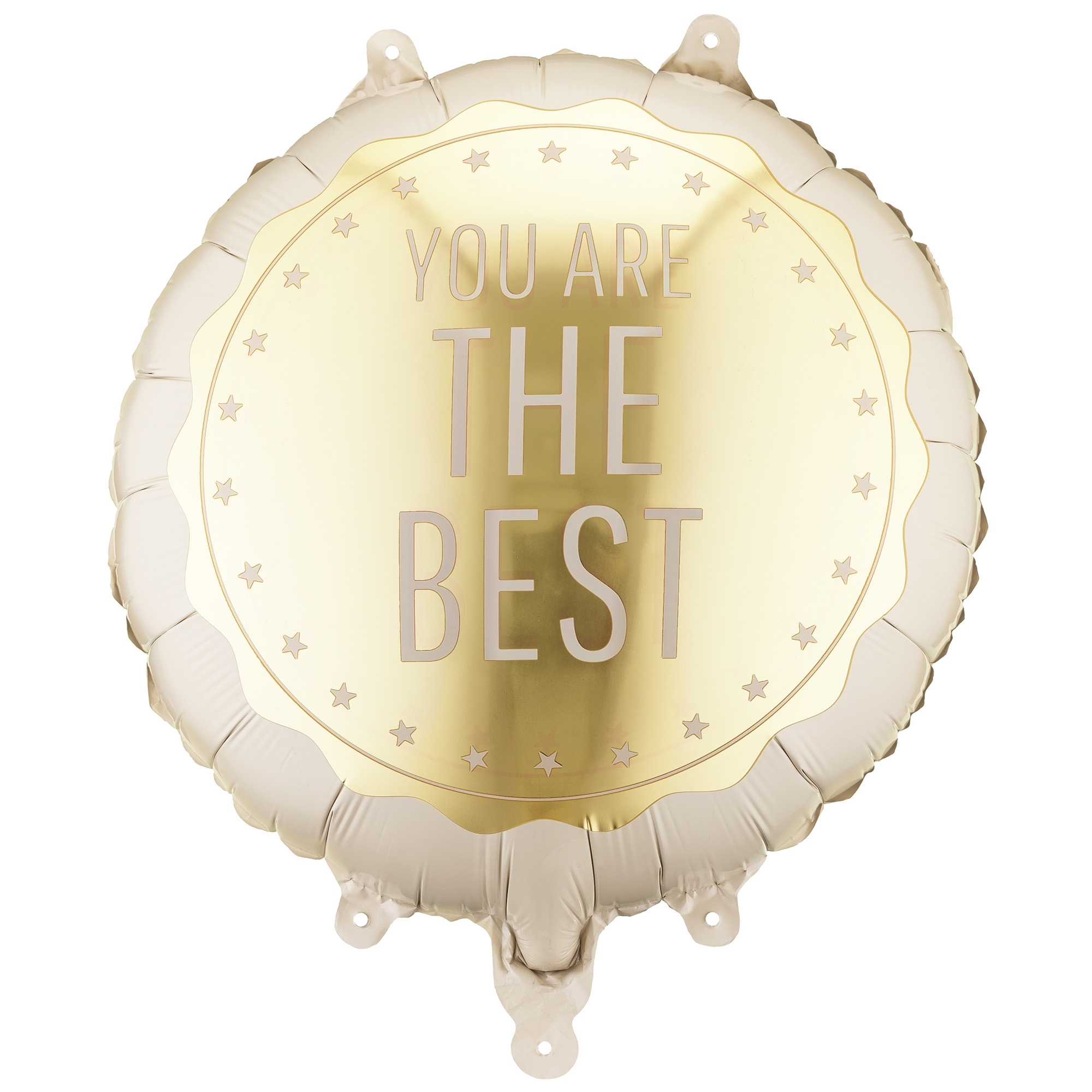 Folienballon "You Are The Best" 45cm balloon, foil balloon, runde Ballon, goldfarbe, you are the best