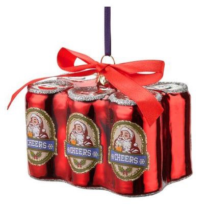 Weihnachtskugel "Sixpack Bierdosen" Rot Weihnachtskugel "Sixpack Bierdosen" Rot