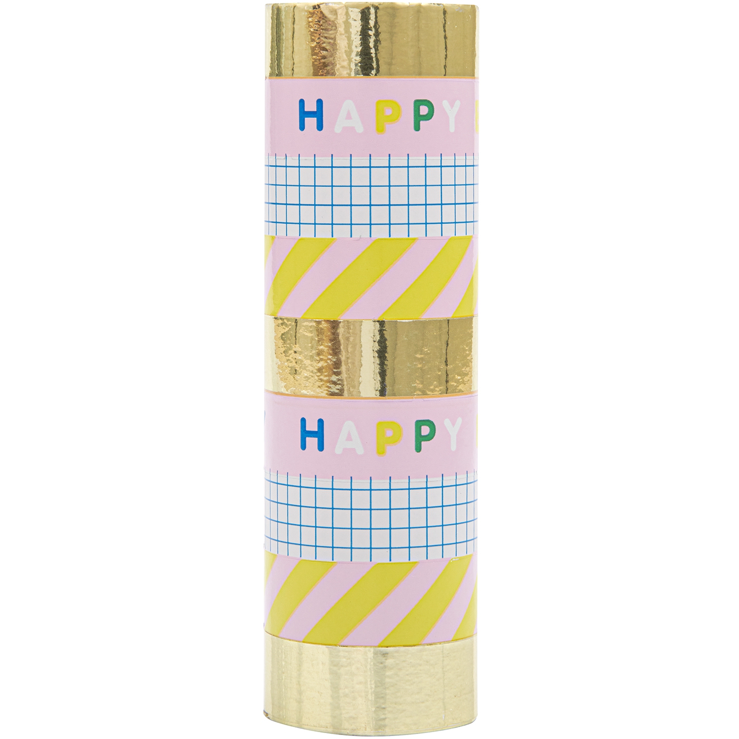 Luftschlangen - "Happy Birthday" Gold/Rosa Luftschlangen - "Happy Birthday" Gold/Rosa