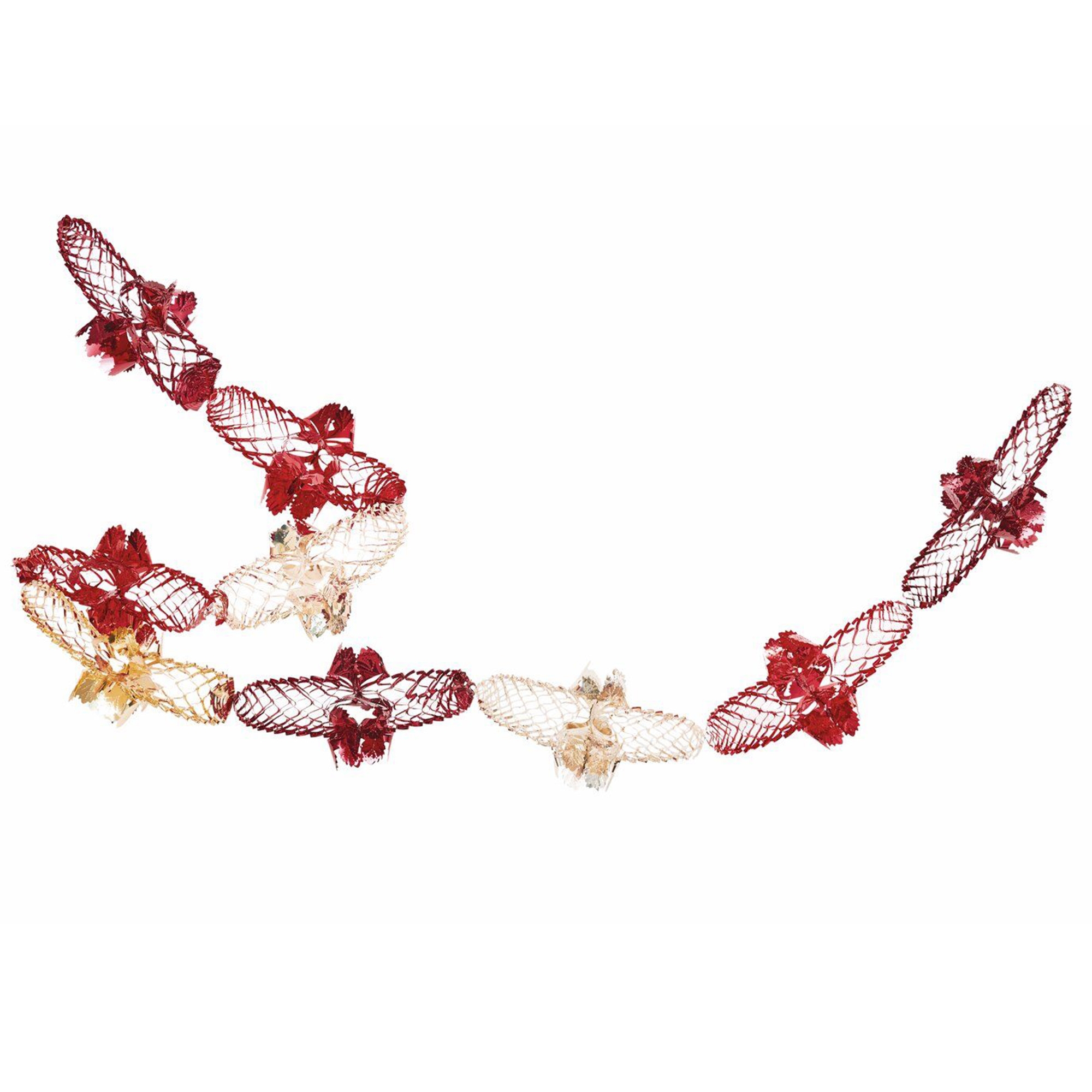 Foliengirlande "Rot/Gold" Zubehor, Schmuck, Halskette, Armreif