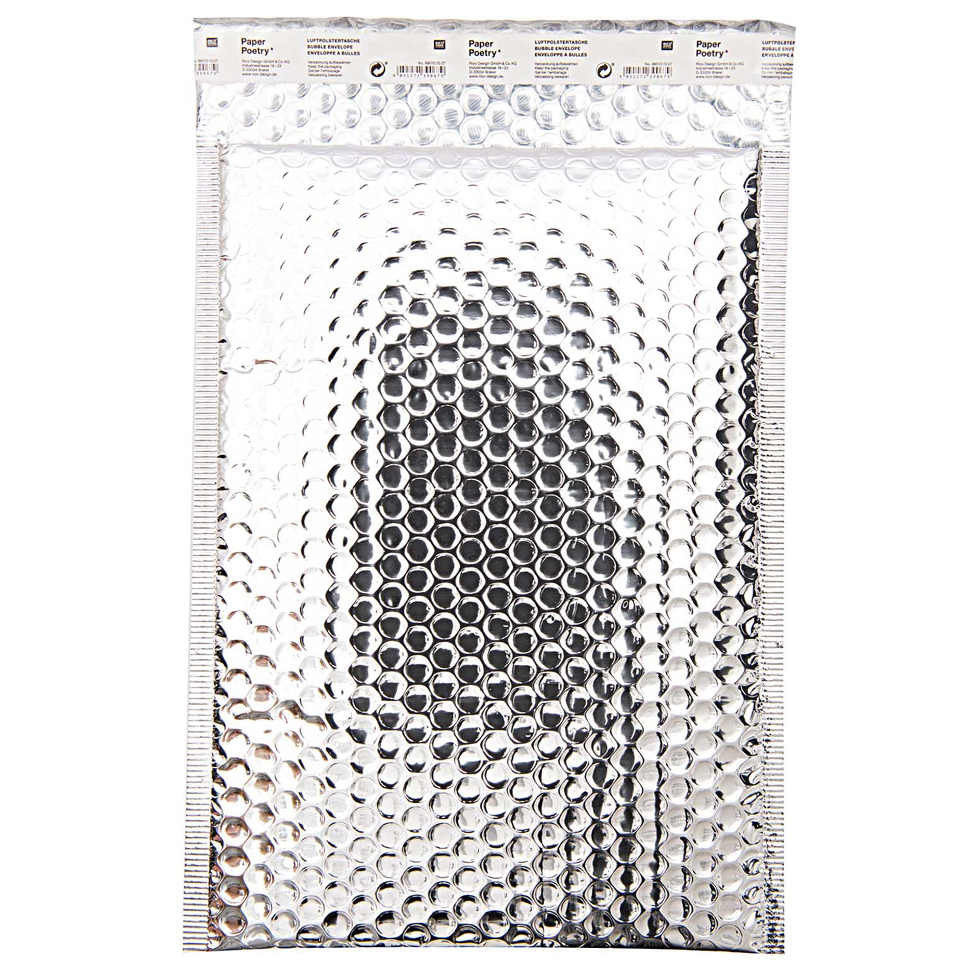 Luftpolstertasche C4, Silber Aluminum, Folie