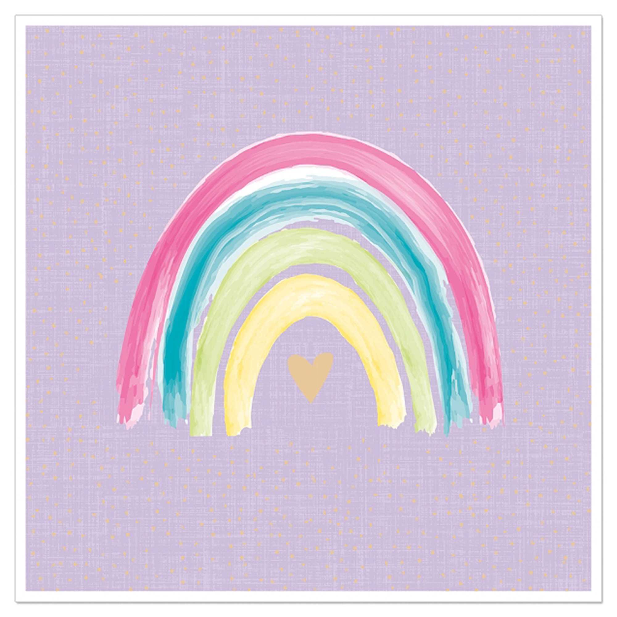 20 Servietten "Regenbogen" Flieder