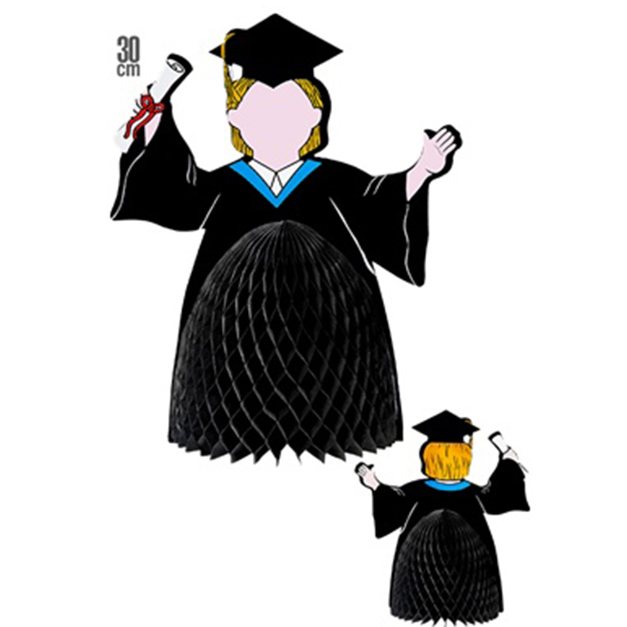 Wabenball Akademiker zum Aufstellen, 30 cm Wabenball Akademiker zum Aufstellen, 30 cm