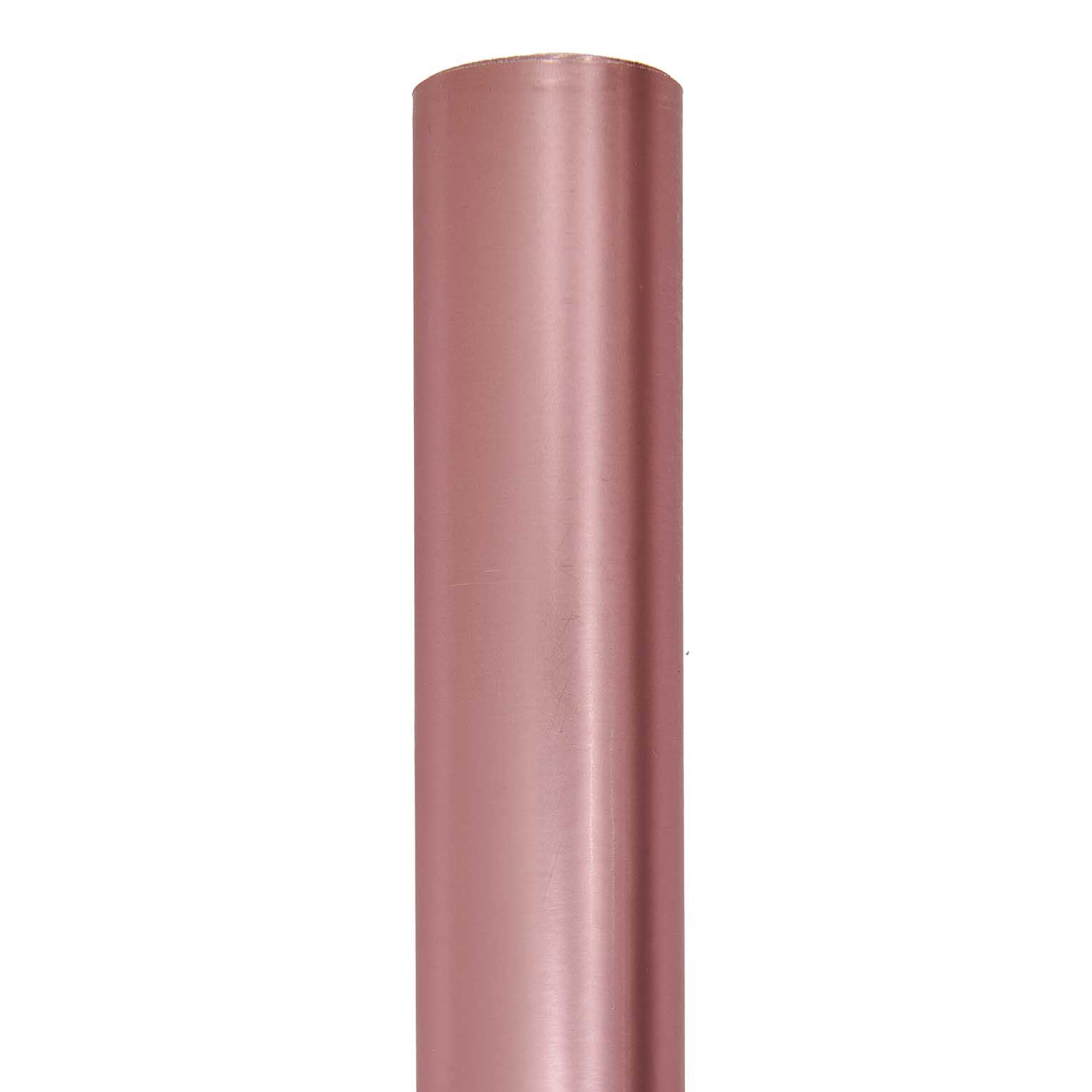 Geschenkpapier auf Rolle, Metallic Rosa Matt 2m Zylinder
