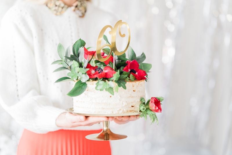 Cake Topper zum 60. Geburtstag, Gold Cake Topper zum 60. Geburtstag, Gold