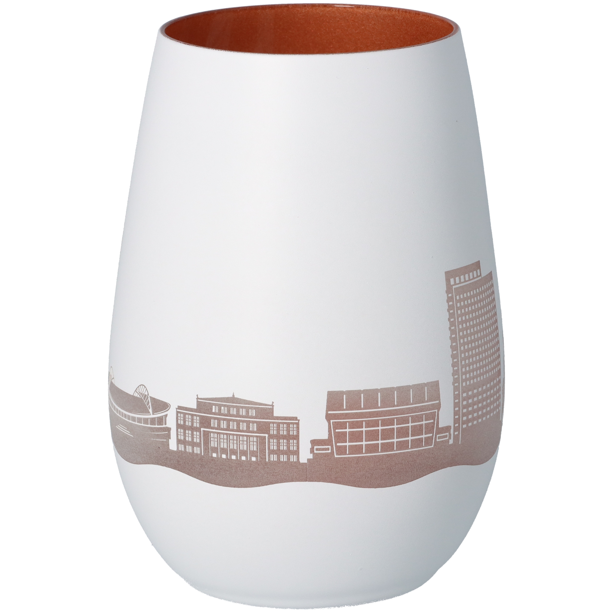 Windlicht Skyline Leipzig Weiß/Bronze Windlicht Skyline Leipzig Weiß/Bronze