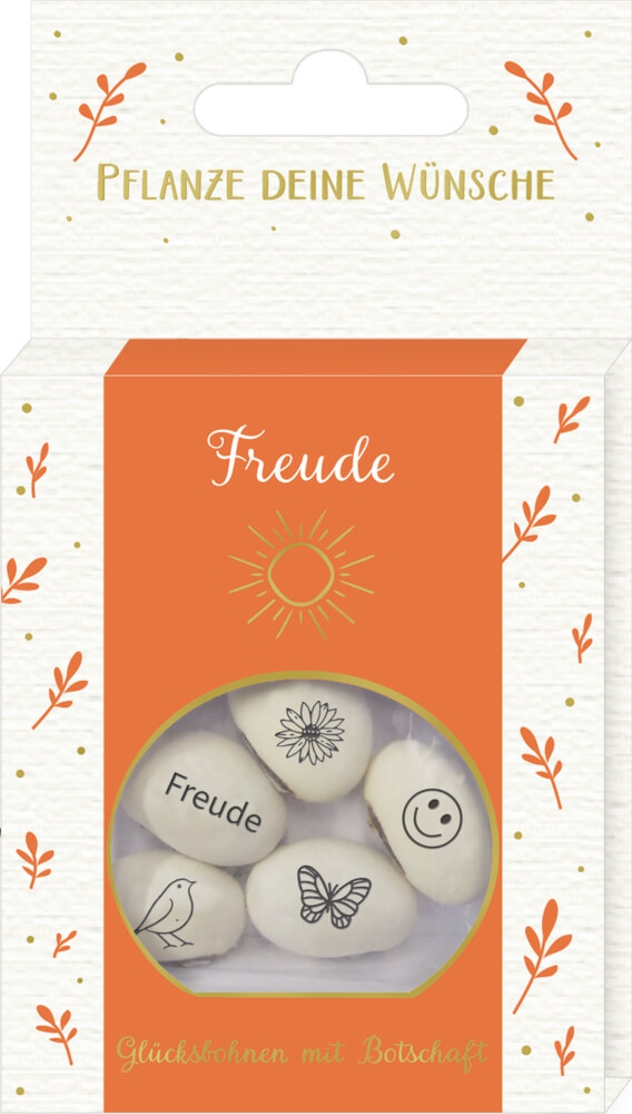 Glücksbohnen mit Botschaft "Freude" Glücksbohnen mit Botschaft "Freude"
