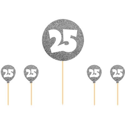 Goldene Tortenstecker-Zahl 5 – Glänzende Dekoration Für Geburtstagstorten, Von Creative Party